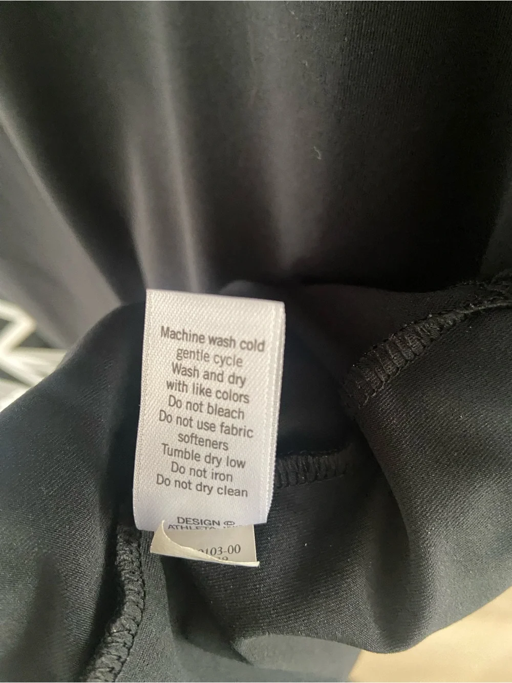 ATHLETA Nectar Faux Wrap Midi Dress Small Black Lightweight Travel - Picture 6 of 8